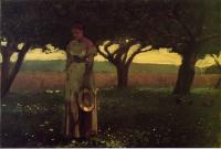 Homer, Winslow - Girl in the Orchard
